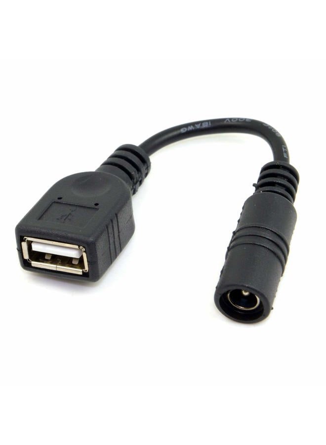 Cablecc 5V USB Female to DC Power Jack 5.5 2.1mm Charge Adpter Cable for Cell Phone & Tablet… - Image 3
